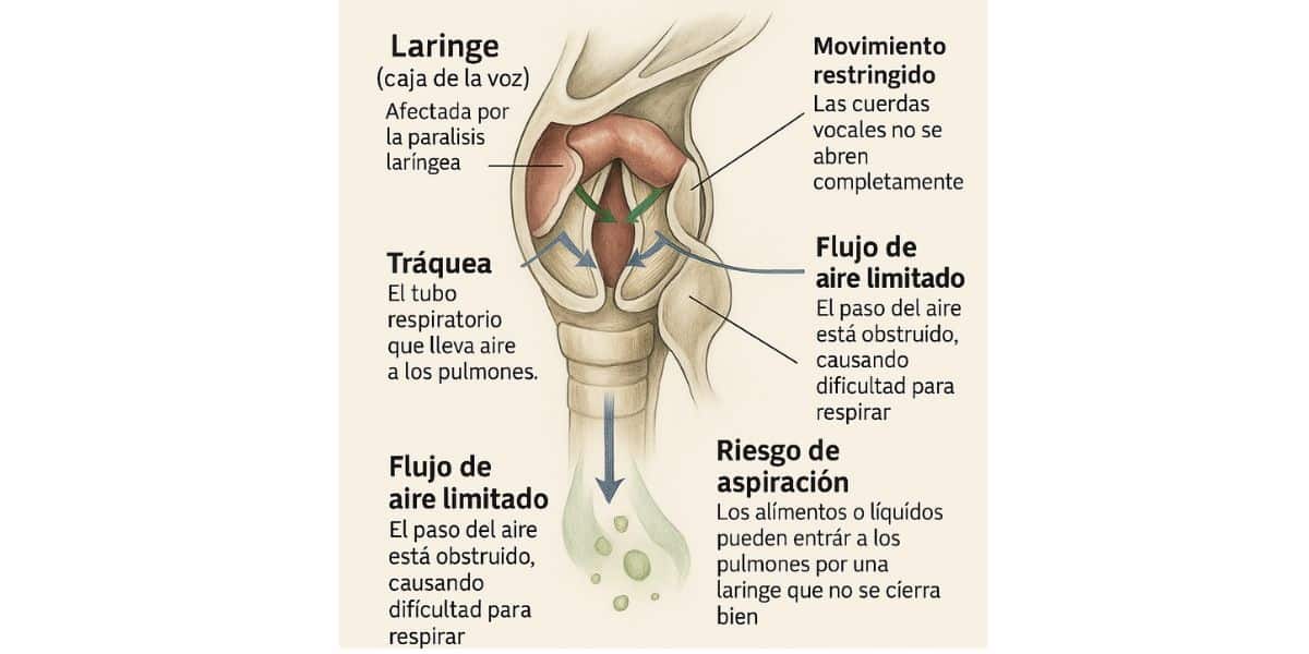 Parálisis laríngea en perros labradores