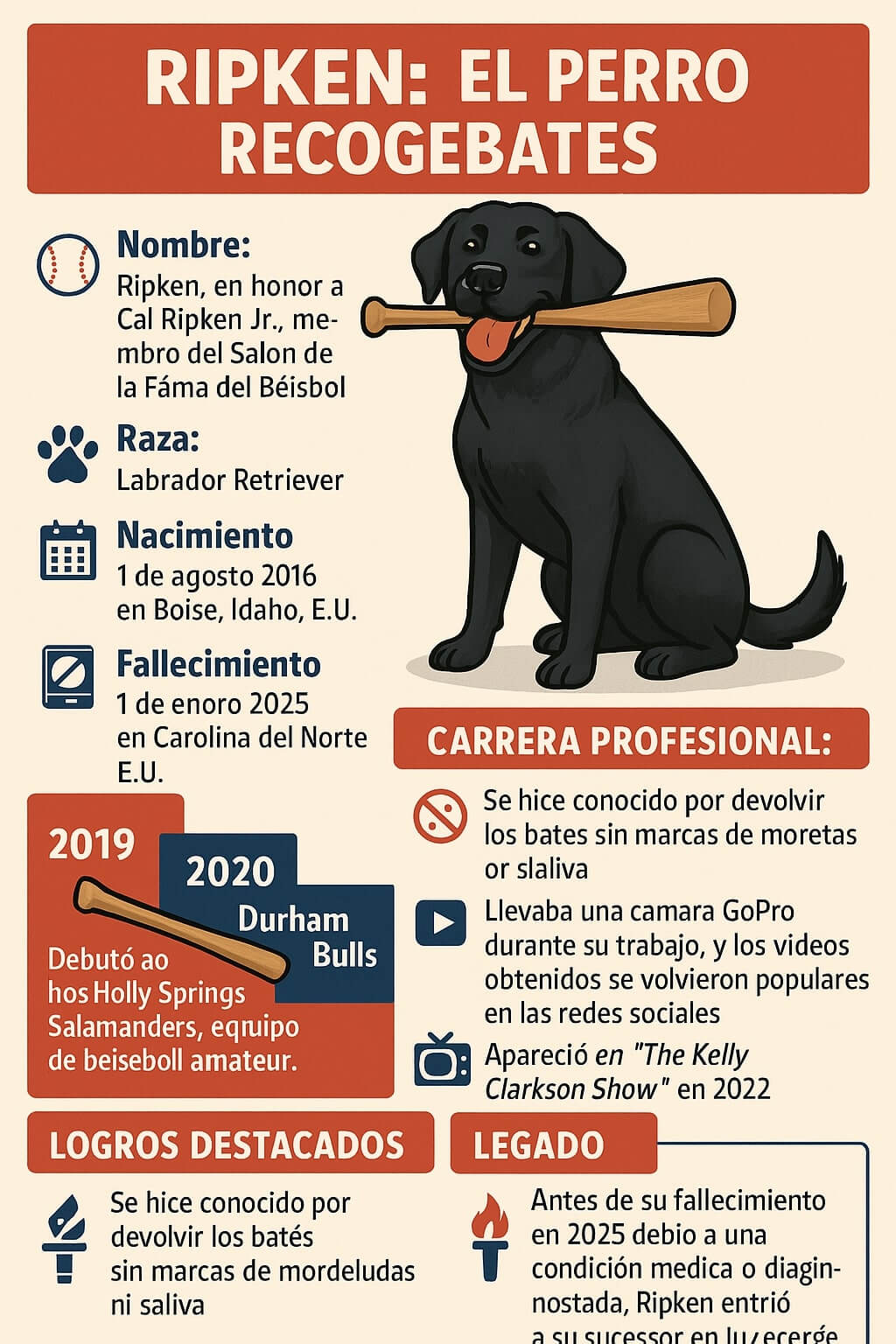 Ripken: El Labrador Retriever Recogebates