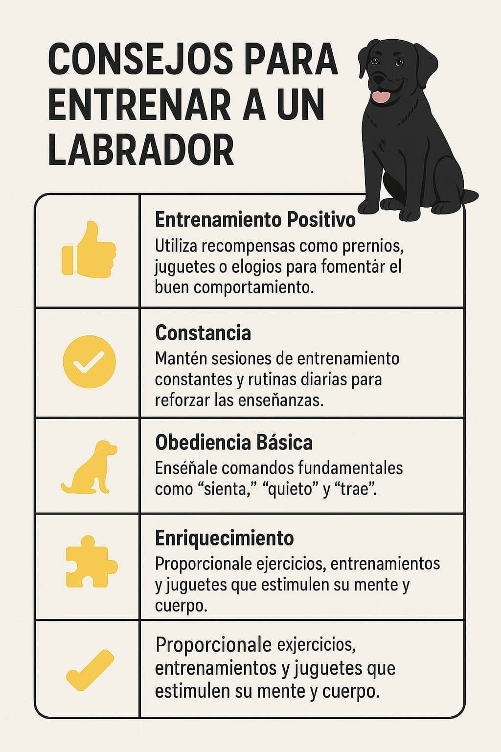 adiestrar labrador consejos