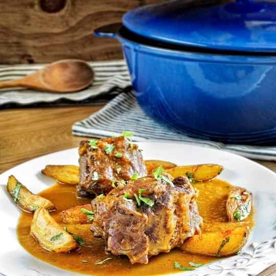 huesos de rabo de toro cocidos